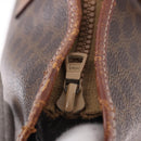 CELINE Macadam Canvas Tote Bag PVC Leather Brown Gold Auth 193538-10