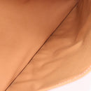 CELINE Macadam Canvas Clutch Bag PVC Leather Brown Gold Auth 193540V-18