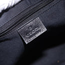 GUCCI GG Canvas Shoulder Bag Black Silver 131211 Auth 193541-18