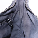 GUCCI GG Canvas Shoulder Bag Black Silver 131211 Auth 193541-19
