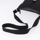 GUCCI GG Canvas Shoulder Bag Black Silver 131211 Auth 193541-7