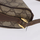 GUCCI GG Supreme Web Sherry Line Bag PVC Beige Gold 89 02 018 Auth 193543-4