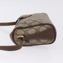 GUCCI GG Supreme Web Sherry Line Bag PVC Beige Gold 89 02 018 Auth 193543-5