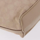 GUCCI GG Canvas Shoulder Bag Beige Gold 73885 Auth 193546A-15