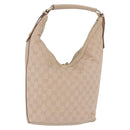 GUCCI GG Canvas Shoulder Bag Beige Gold 73885 Auth 193546A-1
