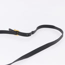 Salvatore Ferragamo Vala Hand Bag Canvas 2way Black Gold Auth 193549-14