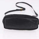 Salvatore Ferragamo Vala Hand Bag Canvas 2way Black Gold Auth 193549-5