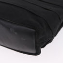 Salvatore Ferragamo Vala Hand Bag Canvas 2way Black Gold Auth 193549-16