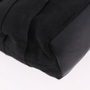 Salvatore Ferragamo Vala Hand Bag Canvas 2way Black Gold Auth 193549-17