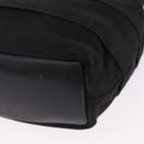 Salvatore Ferragamo Vala Hand Bag Canvas 2way Black Gold Auth 193549-18