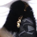 Salvatore Ferragamo Vala Hand Bag Canvas 2way Black Gold Auth 193549-21