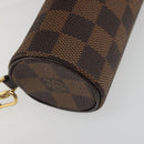 LOUIS VUITTON Damier Ebene Papillon Pouch LV Auth 193550V-16