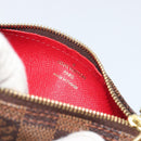LOUIS VUITTON Damier Ebene Papillon Pouch LV Auth 193550V-17