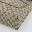 GUCCI GG Supreme Web Sherry Line Tote Bag PVC Beige 39 02 003 Auth 193552A-10