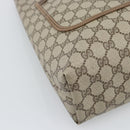 GUCCI GG Supreme Web Sherry Line Tote Bag PVC Beige 39 02 003 Auth 193552A-11