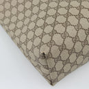 GUCCI GG Supreme Web Sherry Line Tote Bag PVC Beige 39 02 003 Auth 193552A-13