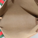 GUCCI GG Supreme Web Sherry Line Tote Bag PVC Beige 39 02 003 Auth 193552A-15