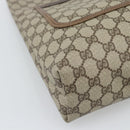 GUCCI GG Supreme Web Sherry Line Bag PVC Beige Gold 002 123 6487 Auth 193553A-14