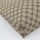 GUCCI GG Supreme Web Sherry Line Bag PVC Beige Gold 002 123 6487 Auth 193553A-16