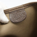 GUCCI GG Supreme Web Sherry Line Bag PVC Beige Gold 002 123 6487 Auth 193553A-18