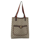 GUCCI GG Supreme Web Sherry Line Bag PVC Beige Gold 002 123 6487 Auth 193553A-13