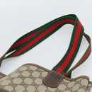 GUCCI GG Supreme Web Sherry Line Bag PVC Beige Gold 002 123 6487 Auth 193553A-8