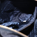 PRADA Chain Shoulder Tote Bag Nylon Black Gold Auth 193554-21