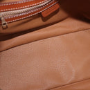 CELINE Macadam Canvas Hand Bag PVC Leather Brown Gold Auth 193555-11