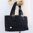 GUCCI GG Canvas Hand Bag Black Gold 145810 Auth 193556A-22