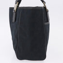 GUCCI GG Canvas Hand Bag Black Gold 145810 Auth 193556A-4