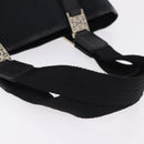 GUCCI GG Canvas Hand Bag Black Gold 145810 Auth 193556A-7