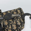 Christian Dior Trotter Canvas Boston Bag Navy Silver Auth 193558-10