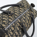 Christian Dior Trotter Canvas Boston Bag Navy Silver Auth 193558-6