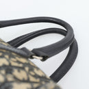 Christian Dior Trotter Canvas Boston Bag Navy Silver Auth 193558-8