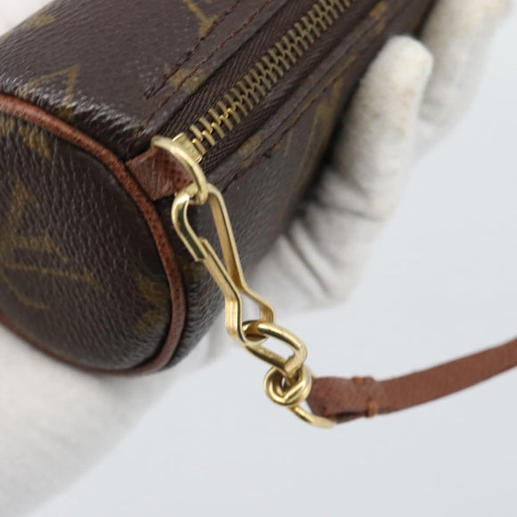 LOUIS VUITTON Monogram Papillon Pouch LV Auth 193561