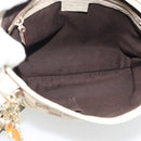 GUCCI GG Canvas Sherry Line Shoulder Bag Beige Gold 144388 Auth 193563A-11