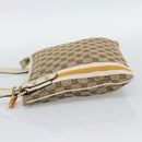 GUCCI GG Canvas Sherry Line Shoulder Bag Beige Gold 144388 Auth 193563A-4