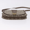 GUCCI GG Supreme Shoulder Bag PVC Beige Gold Auth 193564-10