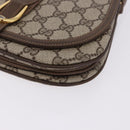 GUCCI GG Supreme Shoulder Bag PVC Beige Gold Auth 193564-12