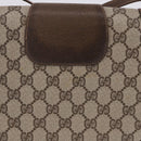 GUCCI GG Supreme Shoulder Bag PVC Beige Gold Auth 193564-4