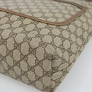 GUCCI GG Supreme Web Sherry Line Tote Bag PVC Beige 40 02 003 Auth 193566-9
