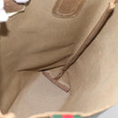 GUCCI GG Supreme Web Sherry Line Tote Bag PVC Beige 40 02 003 Auth 193566-18