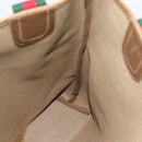 GUCCI GG Supreme Web Sherry Line Tote Bag PVC Beige 40 02 003 Auth 193566-19