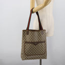GUCCI GG Supreme Web Sherry Line Tote Bag PVC Beige 40 02 003 Auth 193566-20