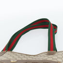 GUCCI GG Supreme Web Sherry Line Tote Bag PVC Beige 40 02 003 Auth 193566-8