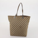 GUCCI GG Canvas Sherry Line Tote Bag 2 Set Beige Auth 193567-10