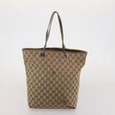 GUCCI GG Canvas Sherry Line Tote Bag 2 Set Beige Auth 193567-11