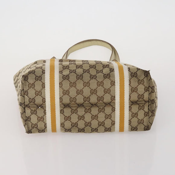 GUCCI GG Canvas Sherry Line Tote Bag 2 Set Beige Auth 193567