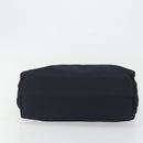 PRADA Chain Hand Bag Nylon Navy Gold Auth 193568A-9