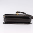CELINE C Sulky Horse Carriage Shoulder Bag Canvas Brown Gold Auth 193569A-11